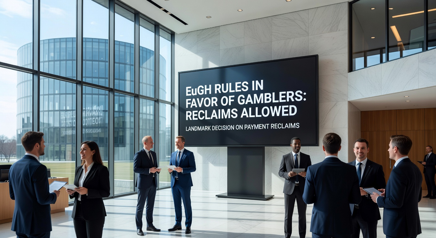 Grafik zu Online-Glücksspielregulierung in der EU mit Fokus auf Deutschland und EuGH-Urteil