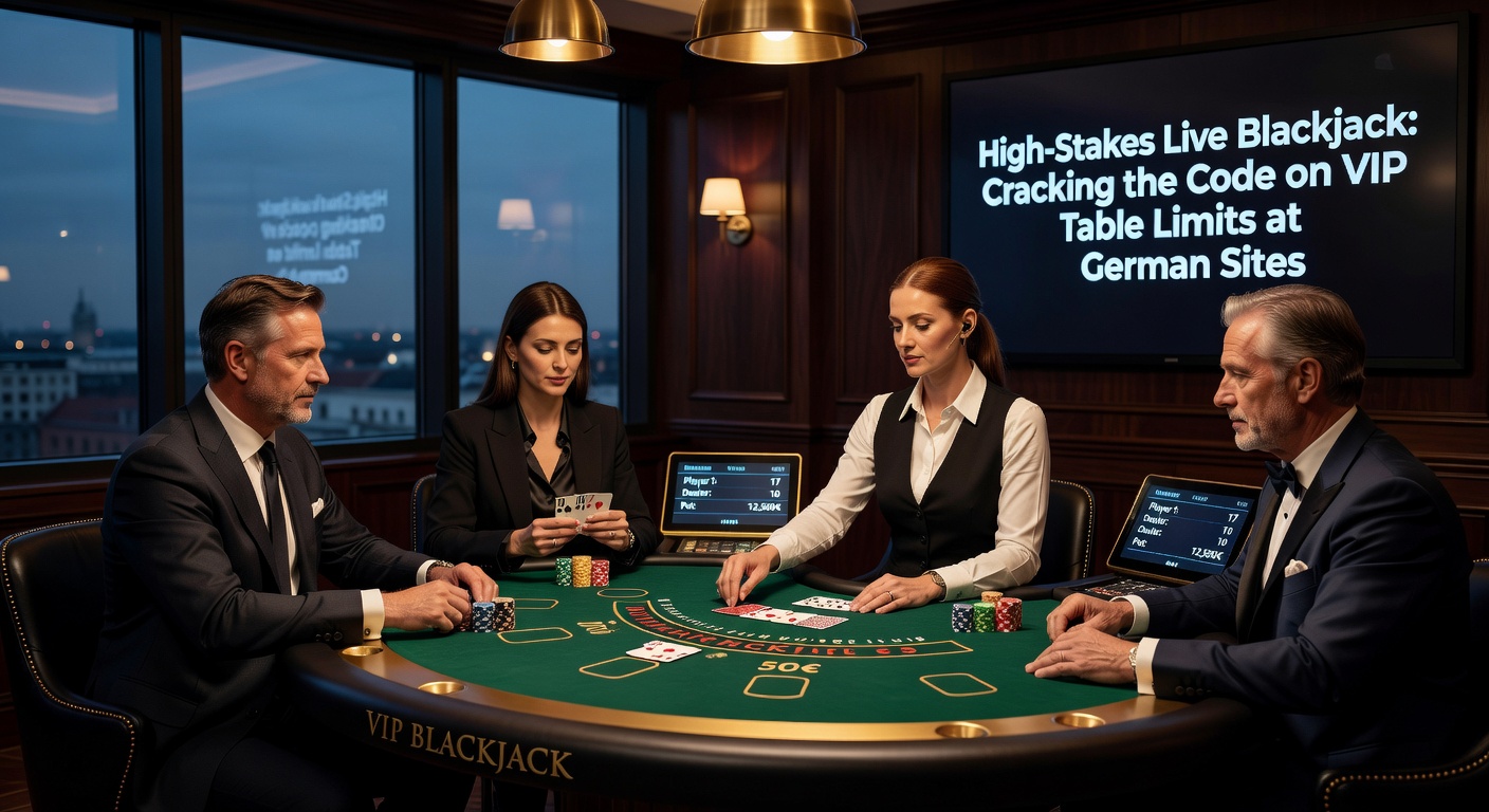 Ein eleganter VIP-Live-Blackjack-Tisch mit hohen Einsätzen und professionellem Dealer in Echtzeit