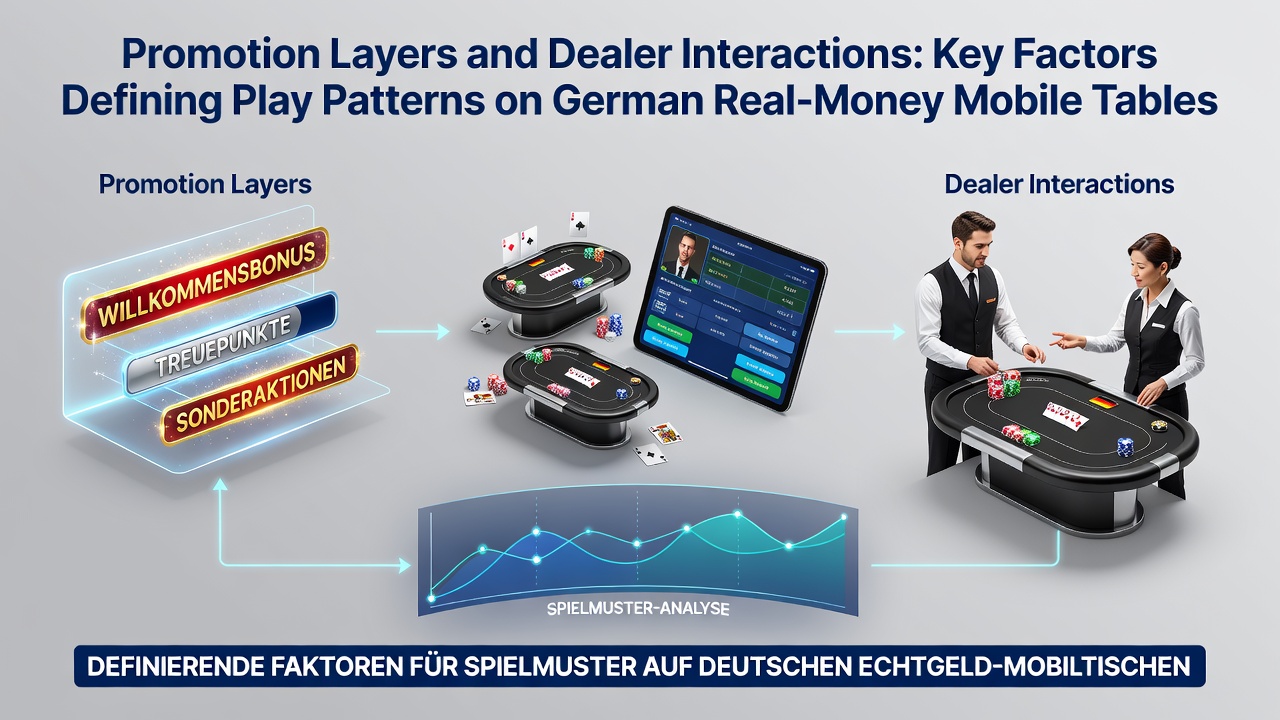 Darstellung von Promotionsebenen und Live-Dealer-Interaktionen an mobilen Blackjack-Tischen