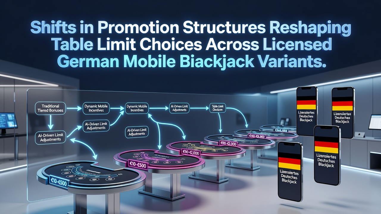 Mobile Blackjack-Tische mit variierenden Limits auf lizenzierten deutschen Plattformen
